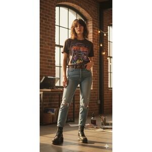 Pink Floyd 1967 London Graphic Tee S Brown Queen Elizabeth Hall Band T-Shirt S